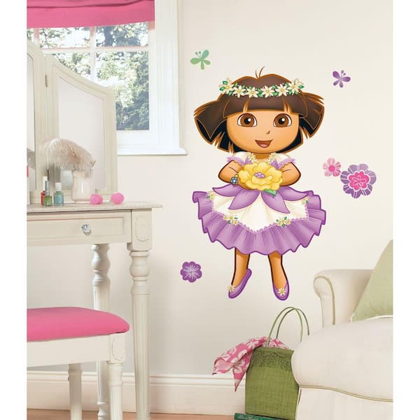 RoomMates Dora's Enchanted Forest Peel and Stick Giant Wall Decor