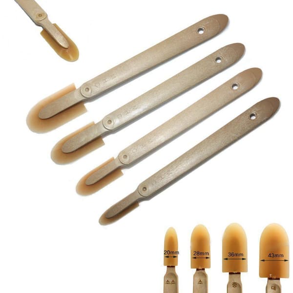 Silicone Caulking Finishing Applicator Tool Set, Rubber Spreader Tool for Toilet, Brick, Skirting and Kitchen (4-Pack)