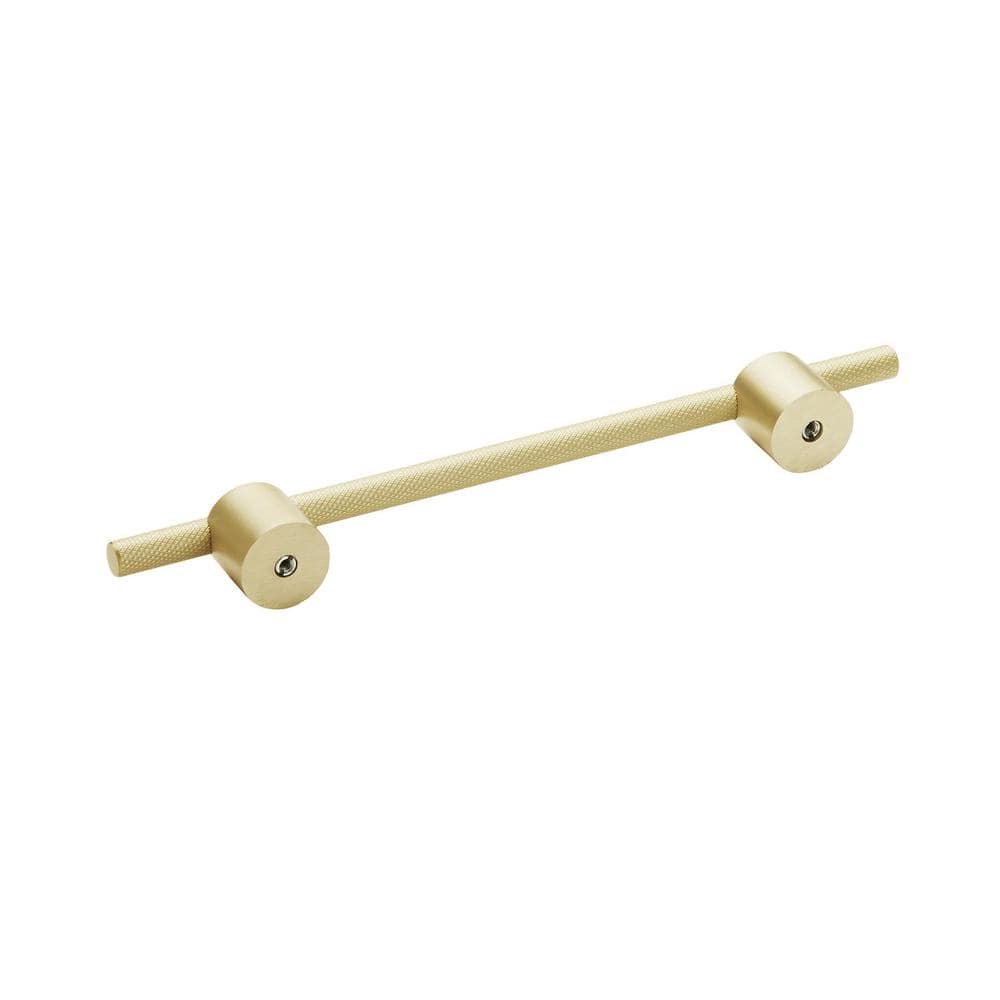 Matte Gold Modern Bar Cabinet Pull with Mounting Hardware