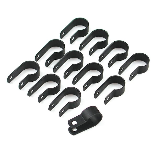 Primefit 1/2 in. Air Push-to-Connect Nylon Tube Clamps Attach Nylon Tube to Garage Walls (12-Piece)