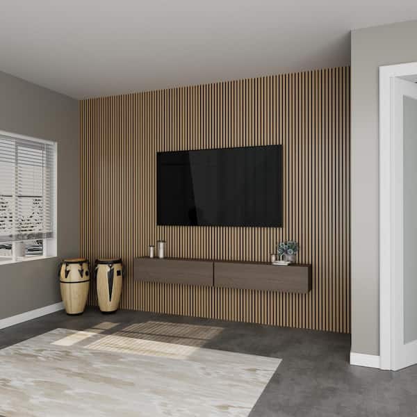 ARK DESIGN 94.5 in. x 23.75 in. x 0.875 in. Walnut Square Edge MDF