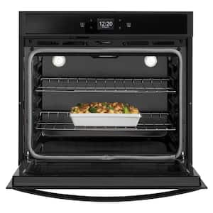 30 in. Single Electric Wall Oven with Touchscreen in Black