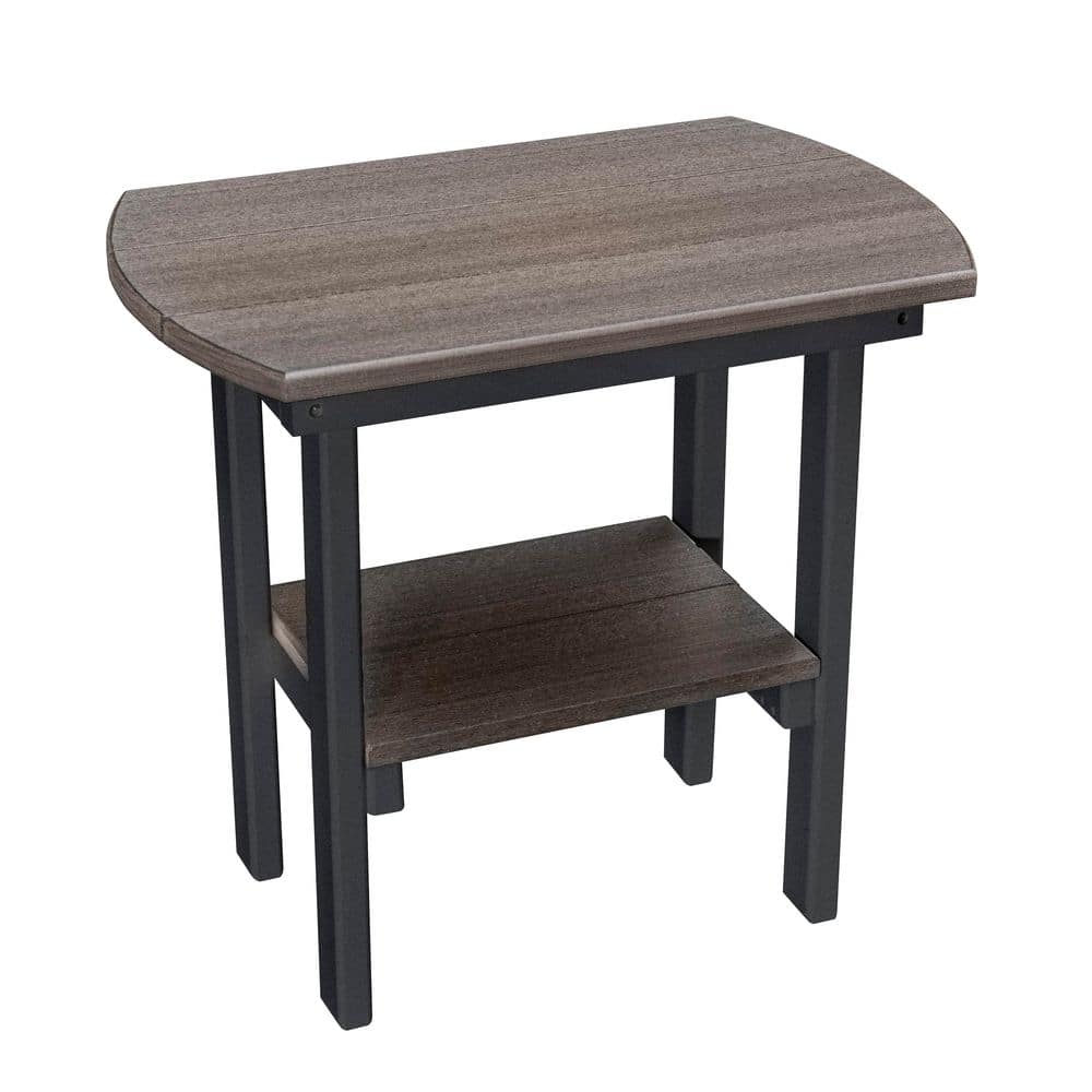 Adirondack Series Black Rectangular Table High Density Polyethylene Plastic Outdoor Table price history on PriceWatchPro