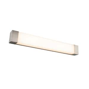 Darcy 36 in. Brushed Nickel LED Vanity Light Bar and Wall Sconce, 3000K