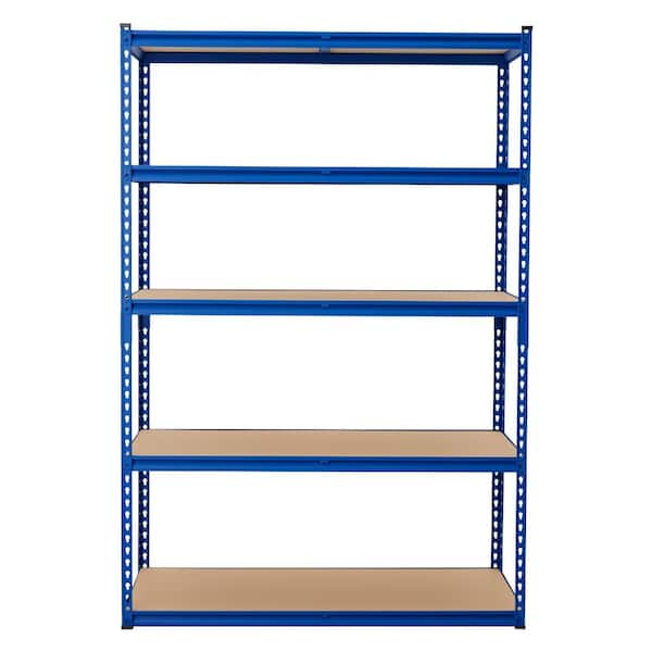 Heavy‑Duty 5‑Tier Garage Storage Shelving, 2500 lbs, 48"W×24"D×71"H Adjustable Metal Utility Rack