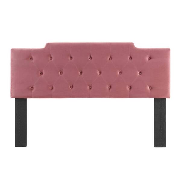 MODWAY Juliet Dusty Rose Tufted Full/Queen Performance Velvet Headboard