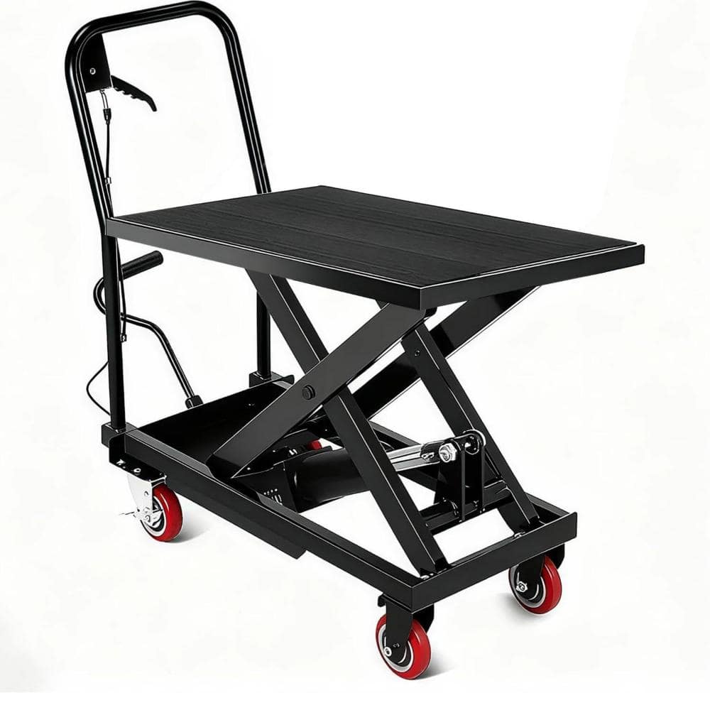 500 lbs. Hydraulic Scissor Lift Table Cart with 28.5 in. to 35.4 in. Lift Height and Locking Wheels price history on PriceWatchPro