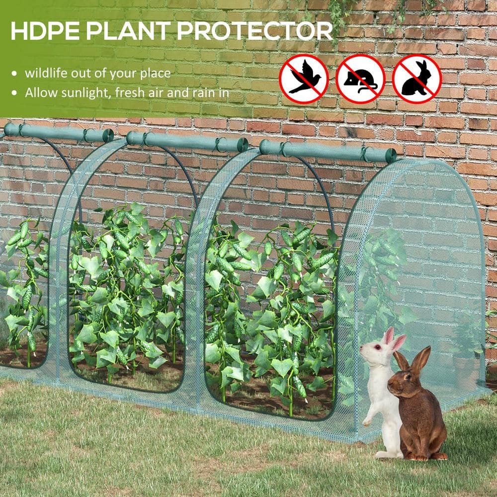 Green Steel Wind Resistant Plant Protection Tent