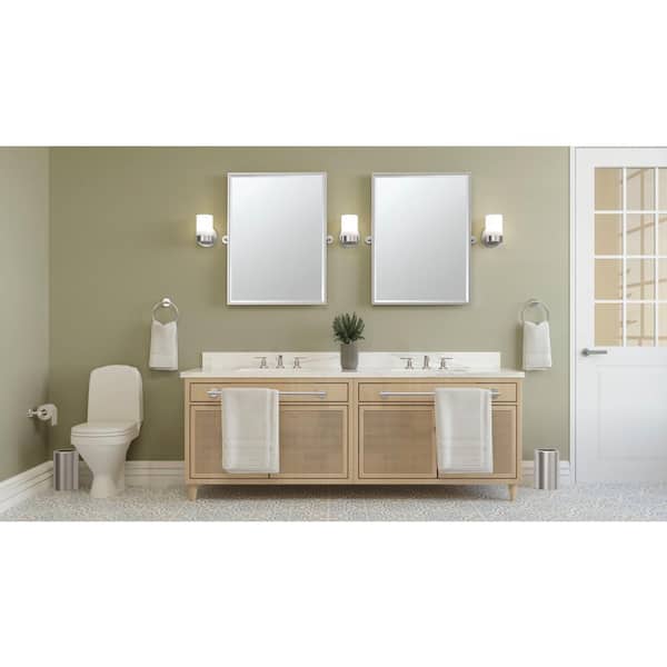 Gatco Latitude 2 24-in Satin Nickel Wall Mount Single Towel Bar Gatco Latitude 2 24-in Satin Nickel Wall Mount Single Towel Bar