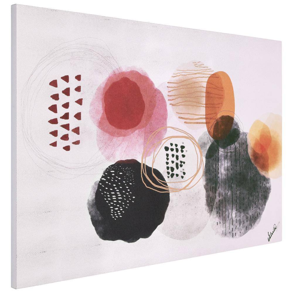 Colorful Abstract Silver Shagreen Canvas Wall Art for Nursery