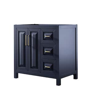 Daria 35 in. Single Bathroom Vanity Cabinet Only in Dark Blue