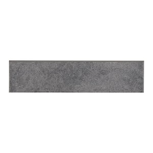 Continental Slate Asian Black 3 in. x 12 in. Porcelain Bullnose Floor and Wall Tile (7.71 sq. ft./Case)