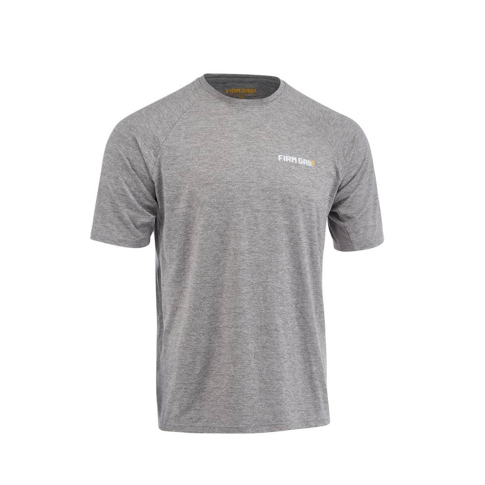 FIRM GRIP Men's X-Large Gray Performance Short Sleeved Shirt 63598-012 -  The Home Depot