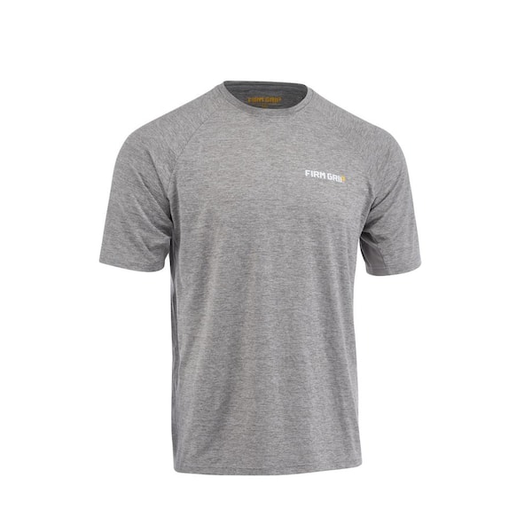 FIRM GRIP Men's X-Large Gray Performance Short Sleeved Shirt