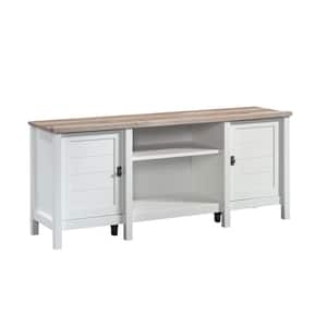 Cottage Road 59.134 in. Soft White Entertainment Credenza Fits TV's up to 65 in.