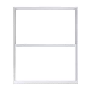52 in. x 61.875 in. 70 Series White Single Hung Low-E Argon SC Glass Vinyl FL Flange Window, Screen Incl