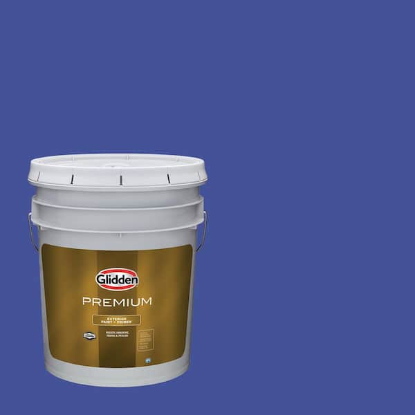 Glidden Premium 5 gal. PPG1245-7 Crushed Velvet Semi-Gloss Exterior Latex Paint