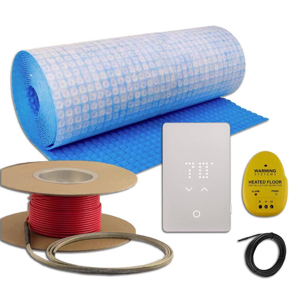 40 sq. ft. Electric Floor Heating System, 240-Volt Includes-Heating Cable, Cable Heat Membrane and Wi-Fi Thermostat price history on PriceWatchPro