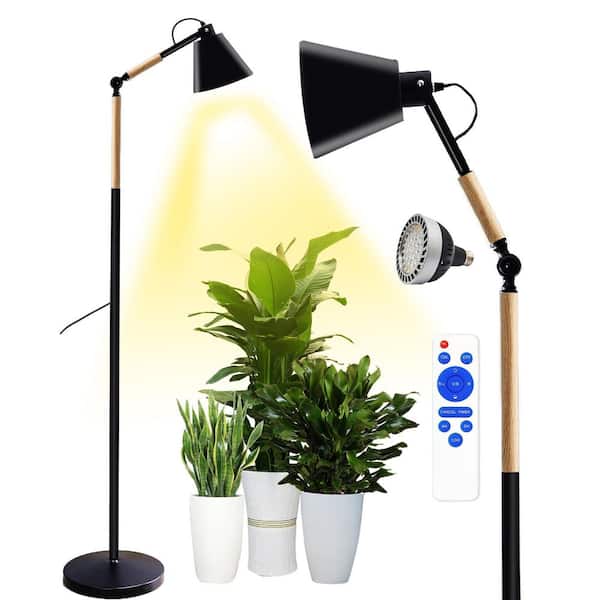 Full Spectrum LED Standing Grow Light with 4/8/12H Timer, Height Extendable Floor Plant Lamp for Indoor Tall Plants