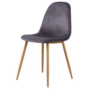 Bernard Grey Velvet Side Chairs (Set of 4)