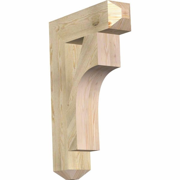 Ekena Millwork 6 in. x 36 in. x 24 in. Douglas Fir Westlake Craftsman Rough Sawn Bracket