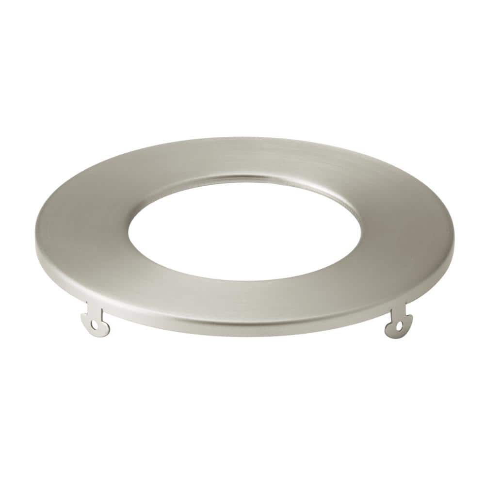 Direct-to-Ceiling 3 in. Brushed Nickel Round Ultra-Thin Recessed Light Trim (1-Pack) price history on PriceWatchPro