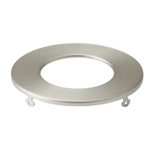 Direct-to-Ceiling 3 in. Brushed Nickel Round Ultra-Thin Recessed Light Trim (1-Pack)