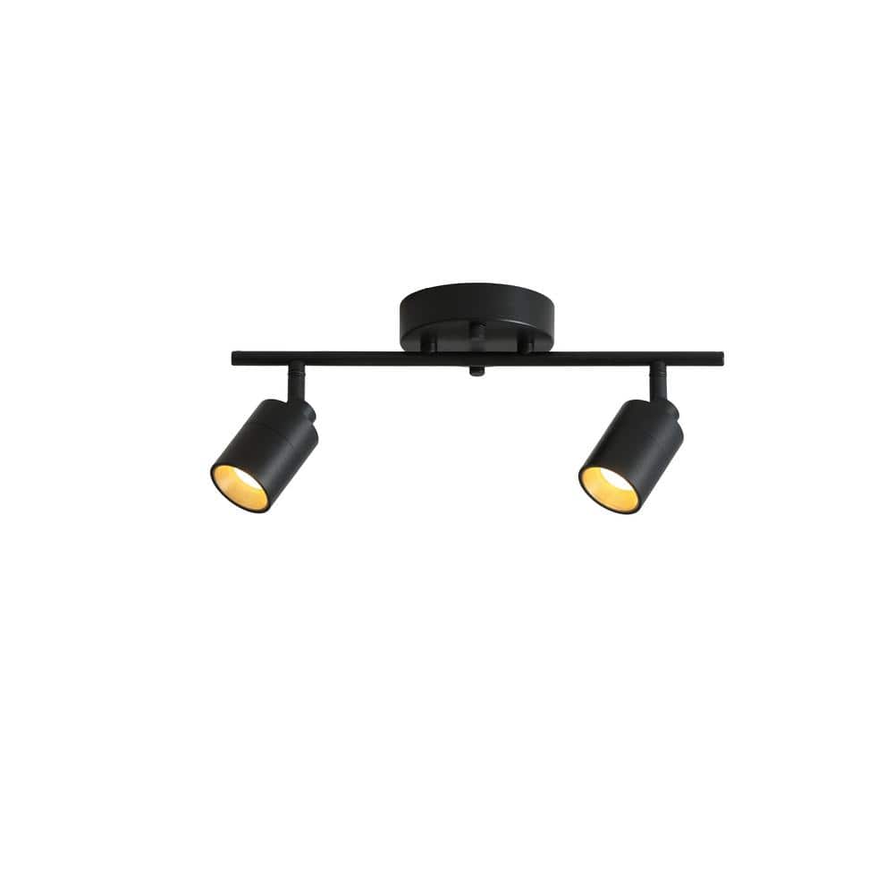 Vidalite Modern 1 ft. 2 Head-Light, Black Integrated LED Fixed Track,  Lighting Kit with Rotating Heads CE1008568 - The Home Depot