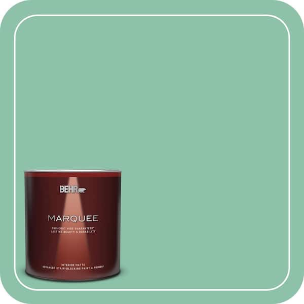 BEHR MARQUEE 1 qt. Home Decorators Collection #HDC-WR14-8 Spearmint Frosting Matte Interior Paint & Primer