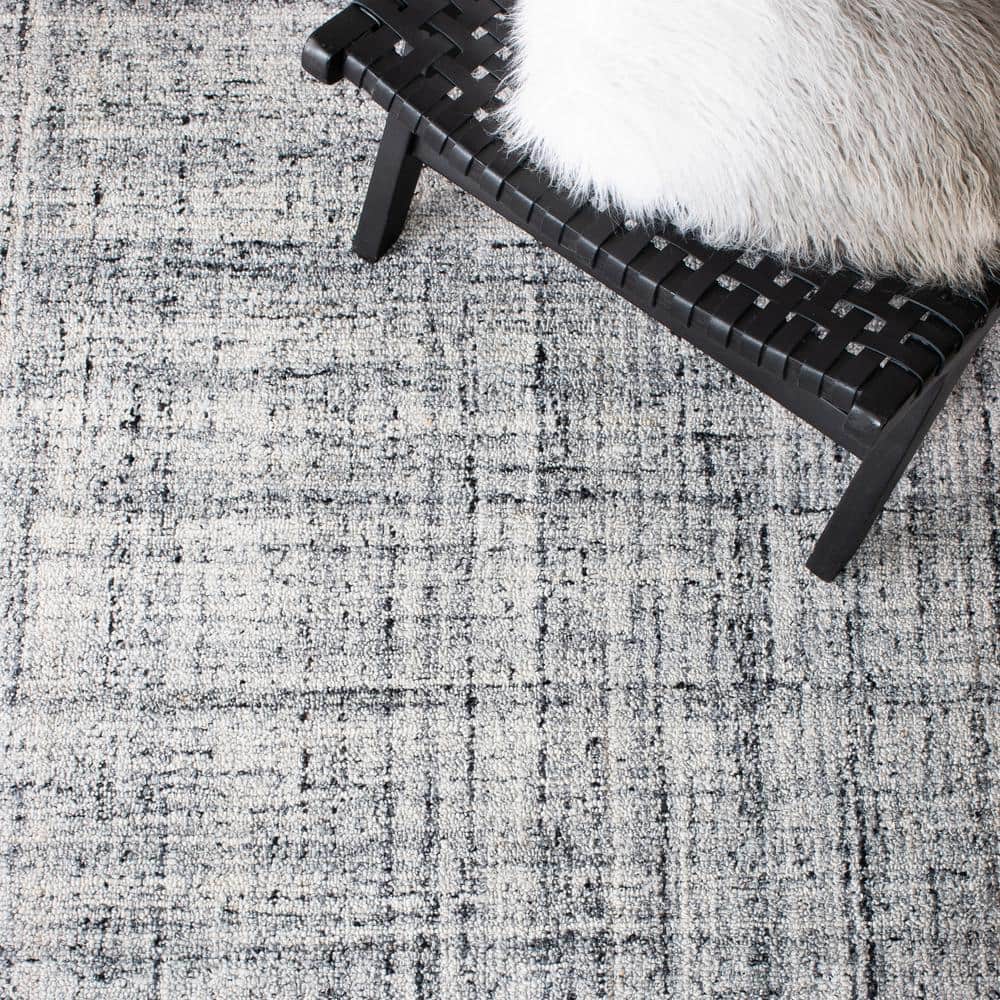 Abstract Ivory/Beige 9 ft. x 12 ft. Striped Area Rug - thumbnail 6