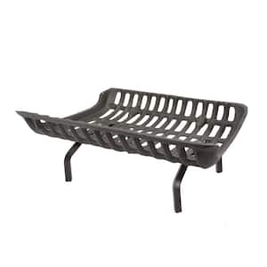 24 in. Cast Iron Fireplace Grate with 4 in. Legs