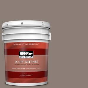 5 gal. Home Decorators Collection #HDC-NT-27B Wild Truffle Extra Durable Flat Interior Paint & Primer