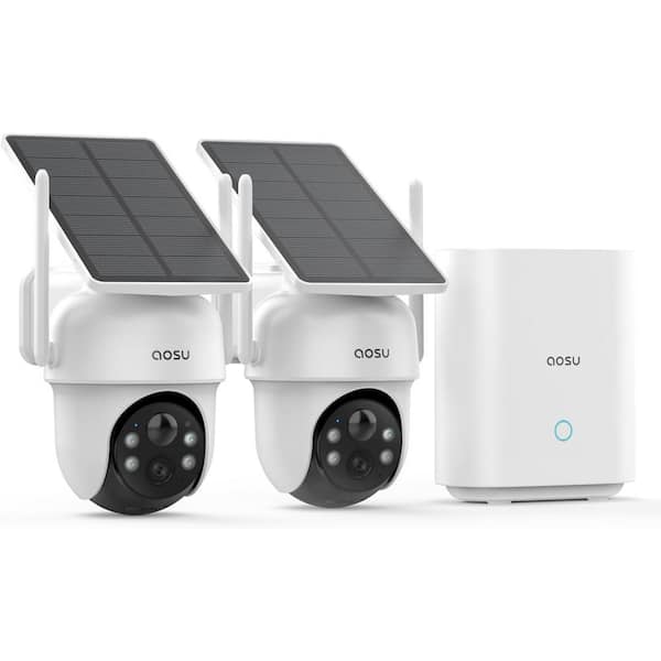 360° Solar Powered PTZ Security Camera Kit-3MP 360° View Angle With 32GB Storage Home Base And No Monthly Fee