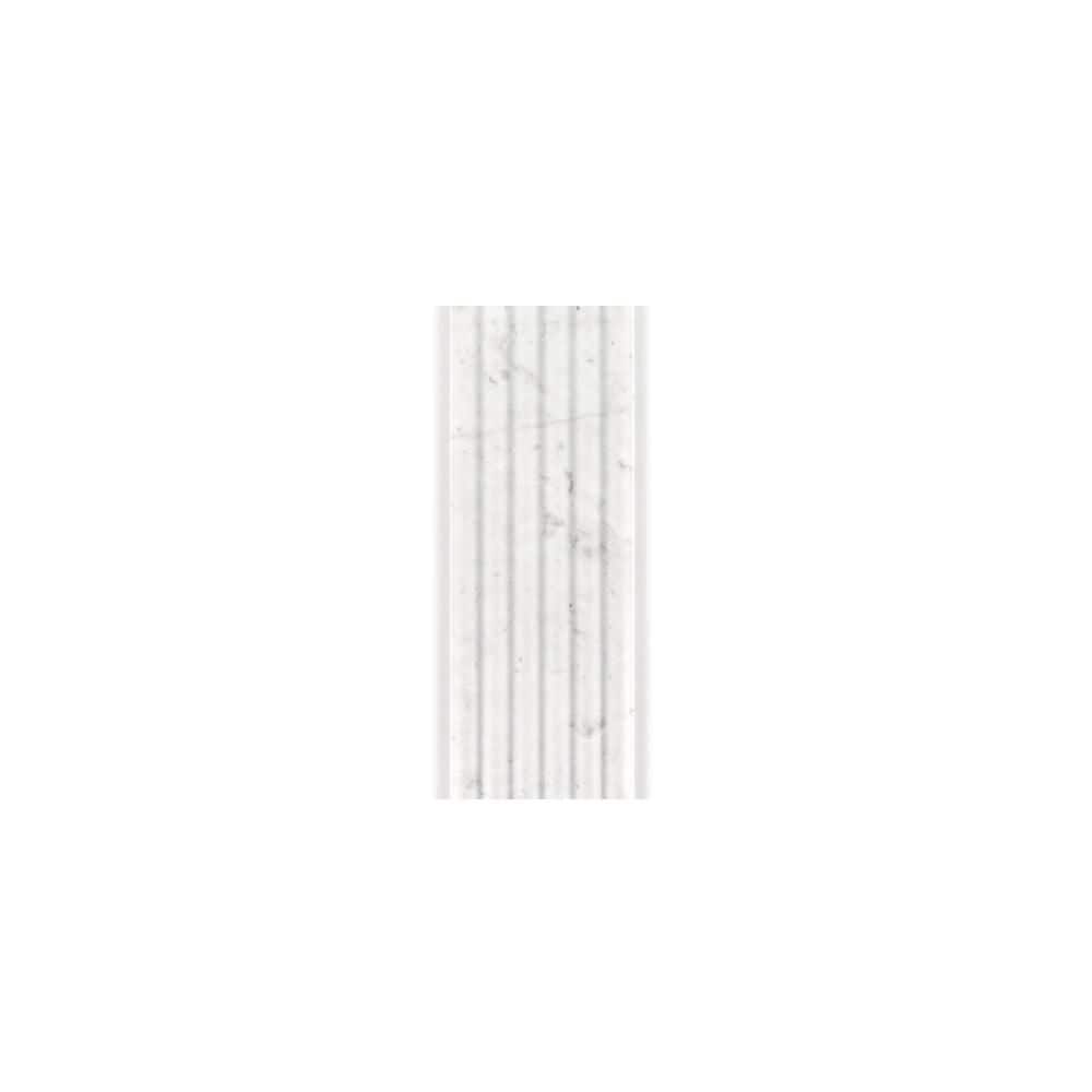 Take Home Tile Sample - Crystal White Fluted 3 in. x 6 in. Honed Marble Wall Tile Sample price history on PriceWatchPro