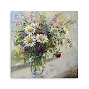 Victoria Pretty Vase of Flowers by Unknown 1-Piece Giclee Unframed Nature Art Print 40 in. x 40 in.