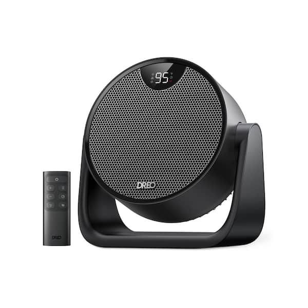 1500-Watt Ceramic Personal Indoor Space Heater with Remote in Black