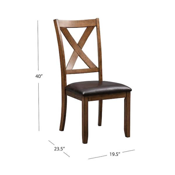 DEVON & CLAIRE Paolo Wood Dining Chair (Set of 4) and Bench, Light Brown