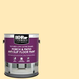 1 gal. #320A-3 Cornsilk Textured Low-Lustre Enamel Interior/Exterior Porch and Patio Anti-Slip Floor Paint