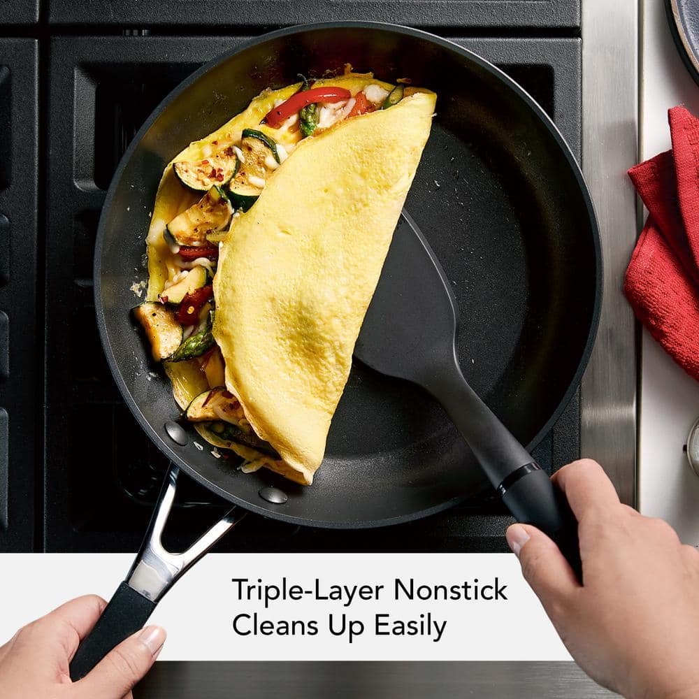 Onyx Hard Anodized Aluminum Nonstick Frying Pan Set, 2-Piece