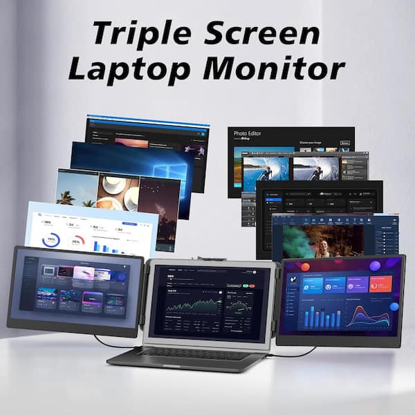 Portable Tri-Screen Monitor 14インチ 14