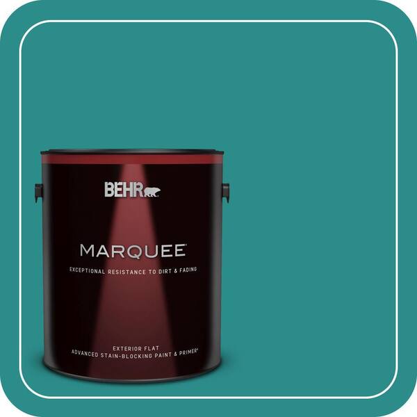 BEHR MARQUEE 1 gal. Home Decorators Collection #HDC-FL13-12 Taos Turquoise Flat Exterior Paint & Primer