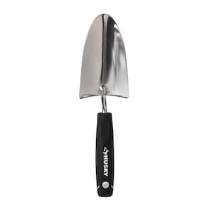 Digging Trowel Tool Heavy Duty Stainless Steel Blade Serrated Edges Rubber Grip 