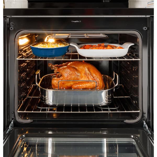 30 in. 5-Burners Free-Standing Gas Range in Stainless Steel with Crisp Mode