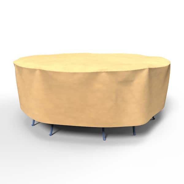 Budge All-Seasons Medium Round Patio Table and Chairs Combo Covers