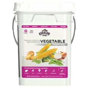 Freeze Dried Vegetable Variety Pail Emergency Food Supply 6 Varieties 30-Year Shelf Life