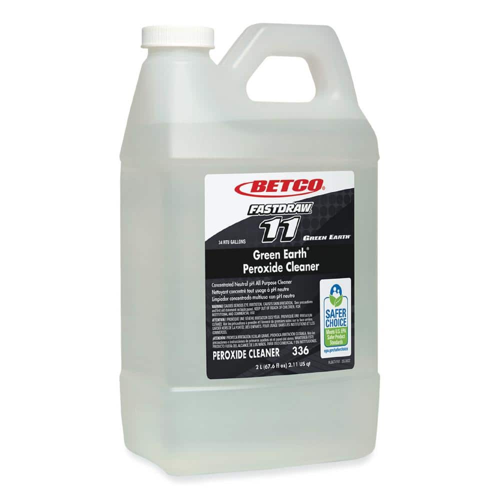 Betco 2 l Green Earth Peroxide Fresh Mint Scent All-Purpose Cleaner, Bottle (4-Pack) -  BET3364700