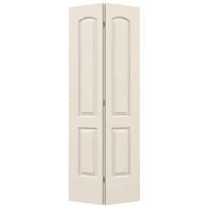 32 in. x 80 in. 2 Panel Continental Primed Smooth Molded Composite Closet Bi-Fold Door