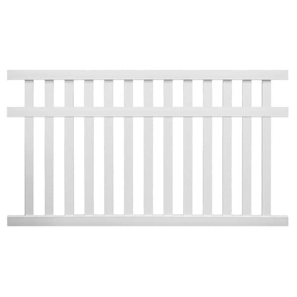 Weatherables Captiva 5 ft. H x 6 ft. W White Vinyl Pool Fence Panel