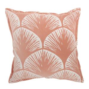 Life Styles Coral 18 in. x 18 in. Throw Pillow