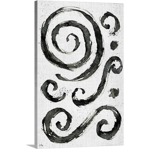 GreatBigCanvas 16 in. x 24 in. "Tribal Swirls II" by Elizabeth Medley Canvas Wall Art